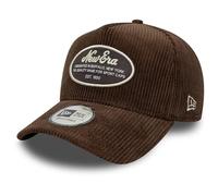 New Era A-Frame Cord Trucker Cap - Brand Patch Brown - One Size