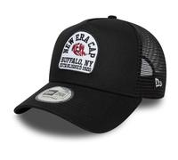 New Era A-Frame Mesh Trucker Cap - Brand Patch Black - One Size