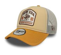 New Era Adult's Graphic Patch Branded Baseball Cap Hat Light Beige