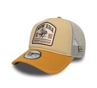 New Era Adult's Graphic Patch Branded Baseball Cap Hat Light Beige