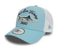 New Era A-Frame Mesh Trucker Cap - Fishing 1920 Sky Blue - One Size
