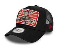 New Era A-Frame Mesh Trucker Cap - HOT Rod Black - One Size
