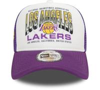 New Era A-Frame Mesh Trucker Cap - Print Los Angeles Lakers Purple