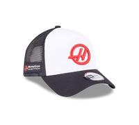New Era A-Frame Snapback Trucker Cap - F1 HAAS - One Size Black