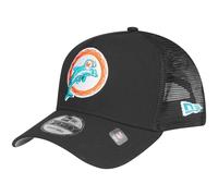 New Era A-Frame Snapback Trucker Cap - Retro Miami Dolphins - One Size Black
