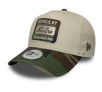 New Era A-Frame Trucker Cap - BRAND PATCH beige wood camo - One Size