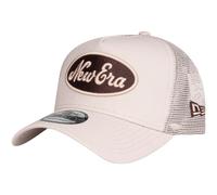 New Era A-Frame Trucker Cap - BRAND PATCH stone beige - One Size