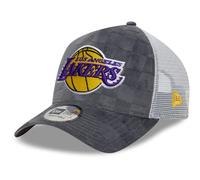 New Era A-Frame Trucker Cap - Check Los Angeles Lakers - One Size Grey