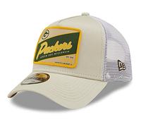 New Era A-Frame Trucker Cap - Green Bay Packers Stone Beige - One Size