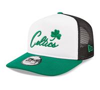 New Era A-Frame Trucker Cap - NBA Boston Celtics White - One Size