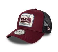 New Era A-Frame Trucker Cap - NE Patch - Burgundy