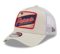 New Era A-Frame Trucker Cap - New England Patriots Stone - One Size Beige