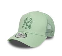 New Era 9Forty Adult's League Essential MLB New York Yankees Trucker Baseball Cap Hat Green Pastel