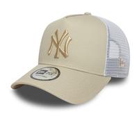 New Era A-Frame Trucker Cap - New York Yankees Stone Beige - One Size