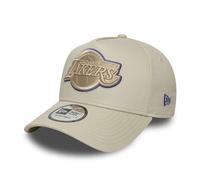 New Era A-Frame Trucker Cap Outline Los Angeles Lakers Beige