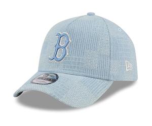 New Era A-Frame Trucker Cap Patchwork Boston Red Sox Sky - One Size