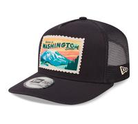 New Era Washington State Postcard Patch Navy A-Frame Adjustable Trucker Cap - One-Size