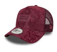 Red Bull Racing F1 Cord 9Forty Cap Trucker Cap Adults - Crushed Red