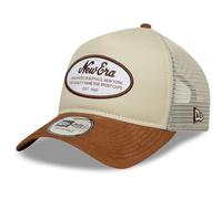 New Era A-Frame Trucker Cap - RETRO BRAND PATCH beige brown - One Size