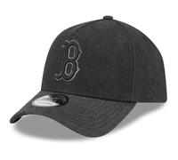 New Era A-Frame Trucker Linen Cap - Boston Red Sox Black - One Size