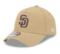New Era A-Frame Trucker Linen Cap - NFL NBA MLB beige khaki - One Size