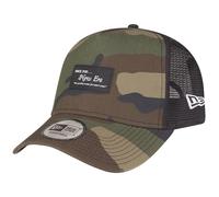 New Era Adjustable A-Frame Trucker Cap - BRAND LOGO PATCH