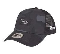 New Era Adjustable A-Frame Trucker Cap - Brand Patch Dark - One Size