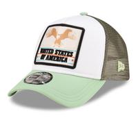 New Era Adjustable A-Frame Trucker Cap - USA EAGLE