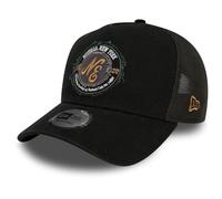 New Era Adjustable A-Frame Trucker Cap WASHED black - One Size