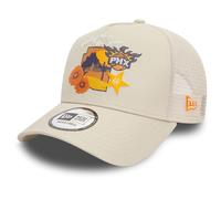 New Era Adjustable Mesh Trucker Cap - State Phoenix Suns - One Size Beige