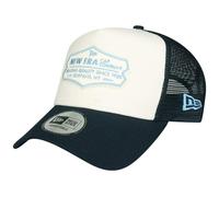 New Era Adjustable Trucker Cap - Retro Patch Navy/Chrome - One Size