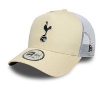 New Era Tottenham Hotspur, Spurs, Official Merchandise, Seasonal Cream E-Frame Trucker Baseball Cap, Adjustable