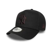 New Era E-Frame Snapback Cap - Outline New York Yankees - One Size Black