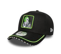 NEW ERA BEETLEJUICE PIPING BASEBALL CAP.9 FORTY E FRAME BLACK ADJUSTABLE HAT W24