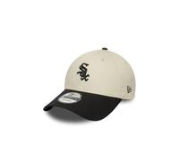 New Era Adult's 9Forty Colour Block MLB Chicago White Sox Baseball Cap Hat Light Beige