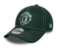 New Era Adult's 9Forty Contrast Stitch Manchester United Football Club Baseball Cap Hat Dark Green