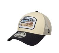 New Era Adult's 9Forty M Crown A Crown Trucker Baseball Cap Hat Light Beige
