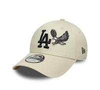 New Era Adults 9Forty MLB Los Angeles Dodgers Eagle Outdoor Icon Baseball Cap Hat Light Beige