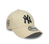 New Era Adult's 9Forty MLB New York Yankees Side Patch Baseball Cap Hat Light Beige