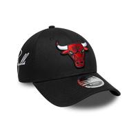 New Era Nba Side Script 9forty Mid Crown Chicago Bulls Cap Black