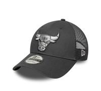 New Era Adult's 9Forty NBA Chicago Bulls Trucker Mesh Baseball Cap Hat Dark Grey