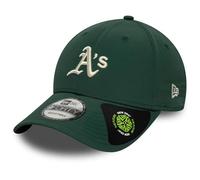 New Era Adult's 9Forty Recycled Midi MLB Oakland Athletics Baseball Cap Hat Dark Green