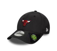 New Era Adult's 9Forty Recycled Midi NBA Chicago Bulls Baseball Cap Hat Black