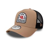 New Era Adult's 9Forty State Patch Trucker Branded Baseball Cap Hat Medium Beige