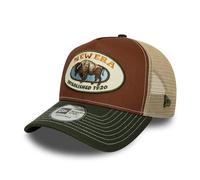 New Era Adult's 9Forty Trucker Animal Patch Trucker Baseball Cap Hat Dark Green