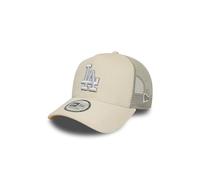 New Era Adult's 9Forty Trucker Cord MLB Los Angeles Dodgers Trucker Baseball Cap Hat Light Beige