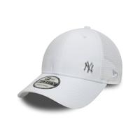 New Era Adult's 9Forty Trucker Flawless MLB New York Yankees Trucker Baseball Cap Hat White