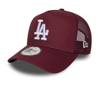 NEW ERA LA DODGERS TRUCKER CAP.9FORTY DARK RED E FRAME LEAGUE ESSENTIAL HAT W25