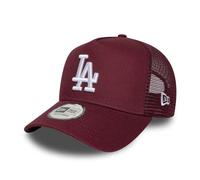 NEW ERA LA DODGERS TRUCKER CAP.9FORTY DARK RED E FRAME LEAGUE ESSENTIAL HAT W25