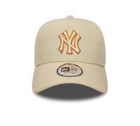 New Era 60856382 9forty Aframe New York Yankees Trucker Cap Beige